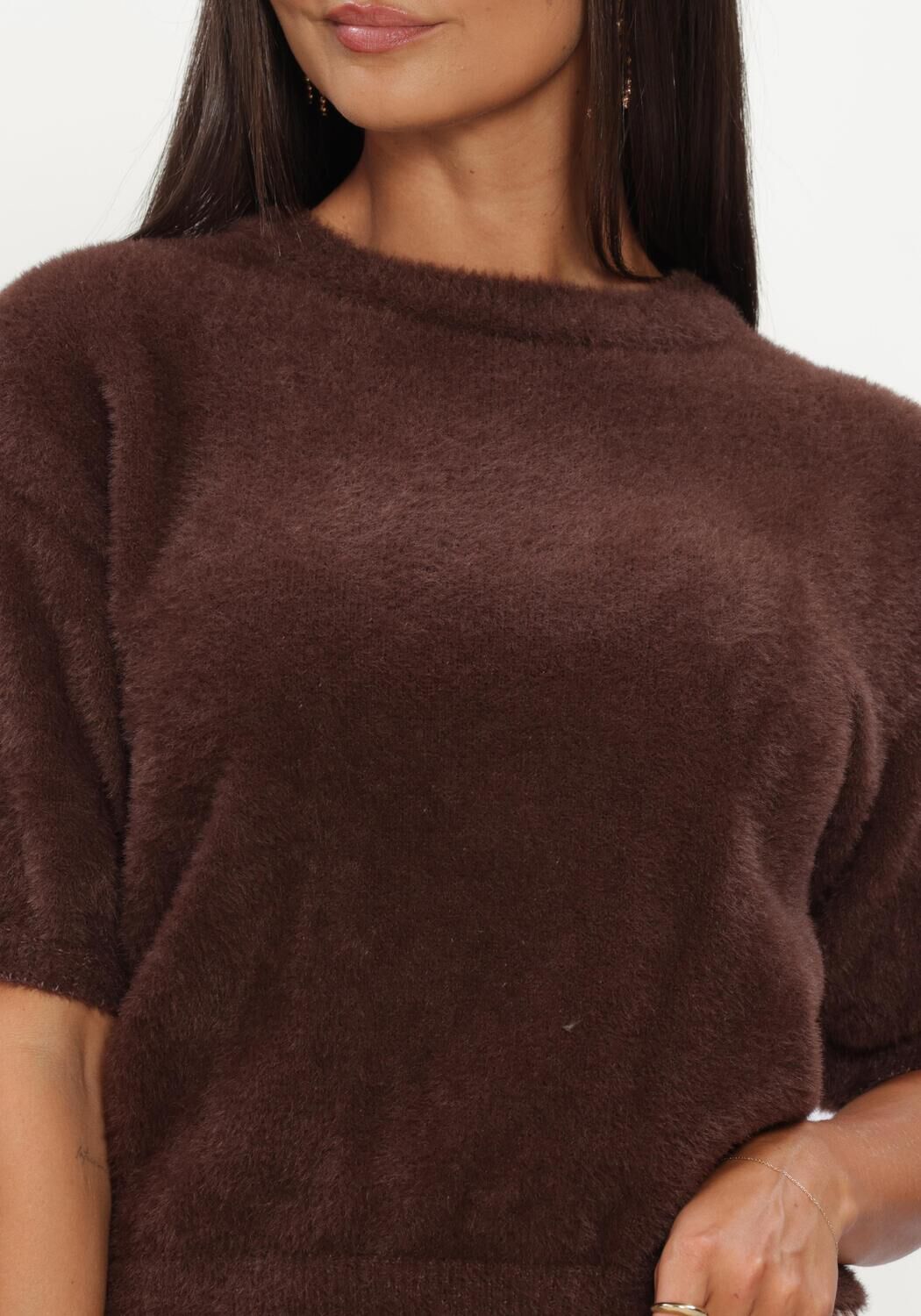 Bruine YDENCE Trui KNITTED TOP MARY - large