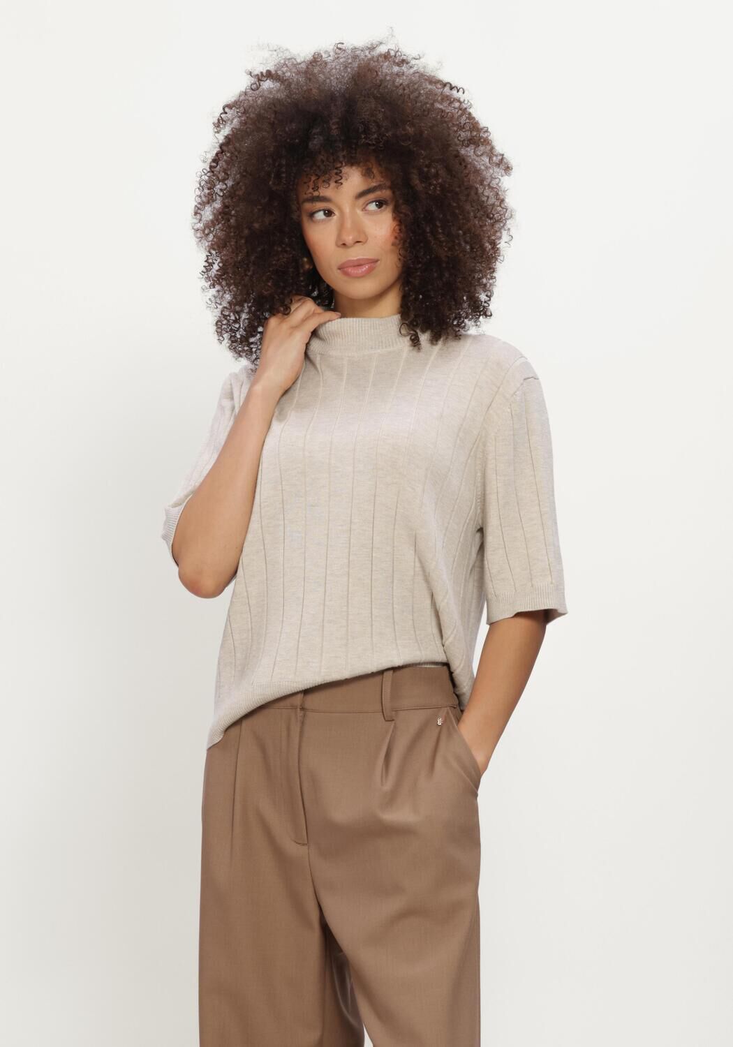 BRUUNS BAZAAR ANEMONEBBGLADY KNIT Pulls & Gilets Sable - large