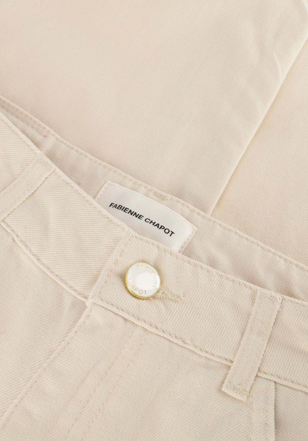 FABIENNE CHAPOT Straight leg jeans LOLA STRAIGHT Cr&egrave;me - large