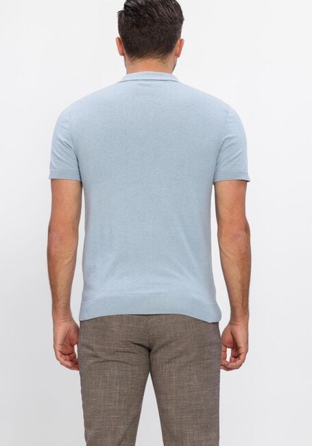 Blauwe SELECTED MEN Polo SLHBERG SS KNIT POLO NOOS - large