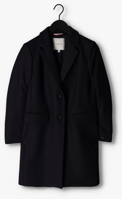 Donkerblauwe TOMMY HILFIGER Mantel WOOL BLEND CLASSIC COAT - large