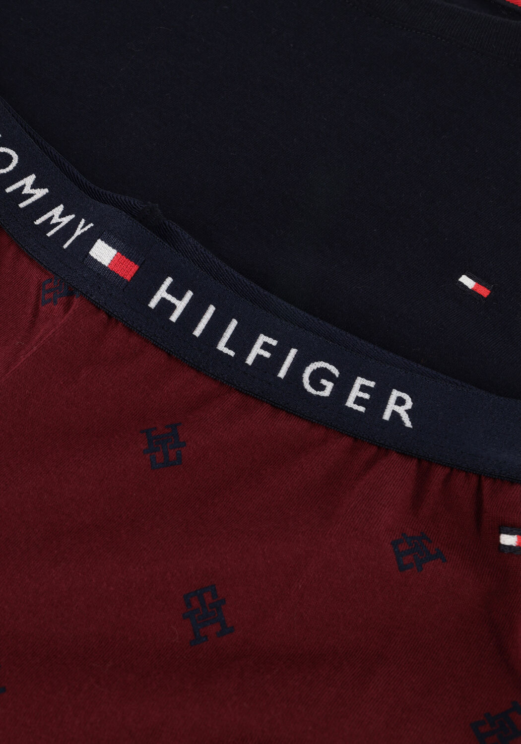 TOMMY HILFIGER UNDERWEAR Pyjamas LS JERSEY SET PRINT en bleu - large