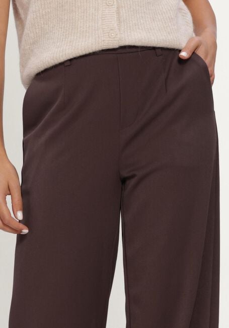 OBJECT Pantalon large OBJLISA WIDE PANT TALL en marron - large
