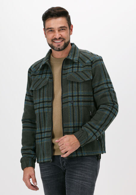 Donkergroene G-STAR RAW Overshirt C840 - LANDLAKE WOOL CHECK R- - large