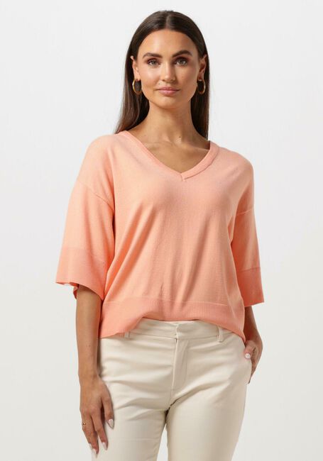 MSCH COPENHAGEN Haut MSCHESLINA RACHELLE 2/4 V NECK PULLOVER Rose clair - large