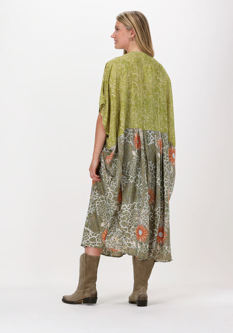 Groene SISSEL EDELBO Maxi jurk MADONNA MIX CAFTAN - large