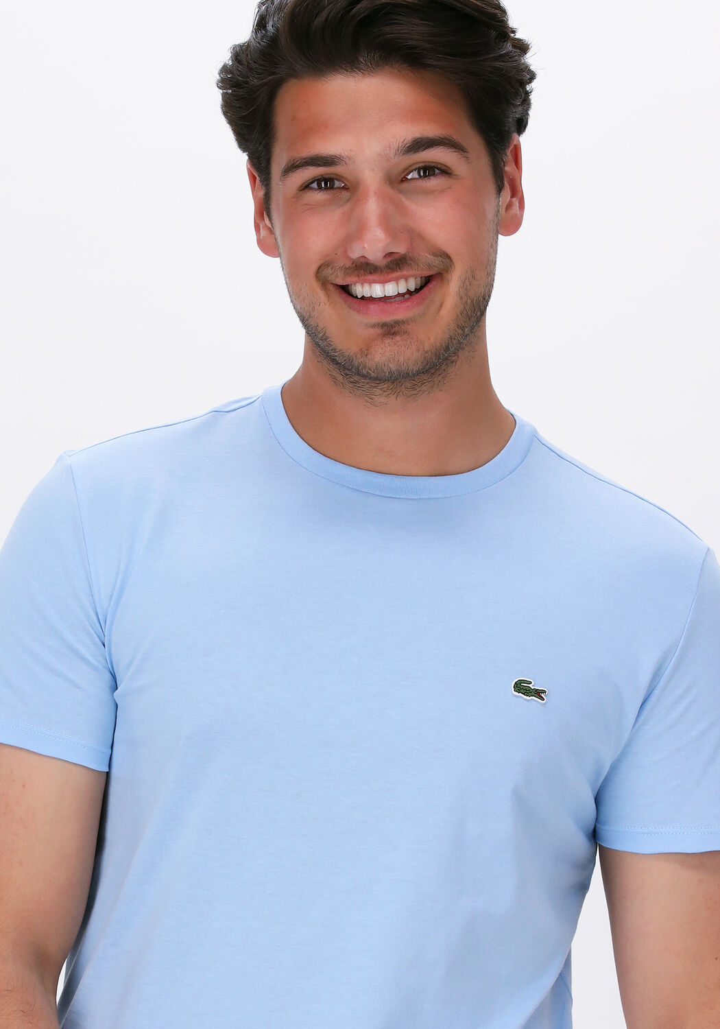 T shirt clearance lacoste bleu clair