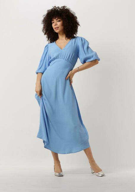 POM AMSTERDAM Robe midi MEDITERRANEAN BLUE DRESS en bleu - large