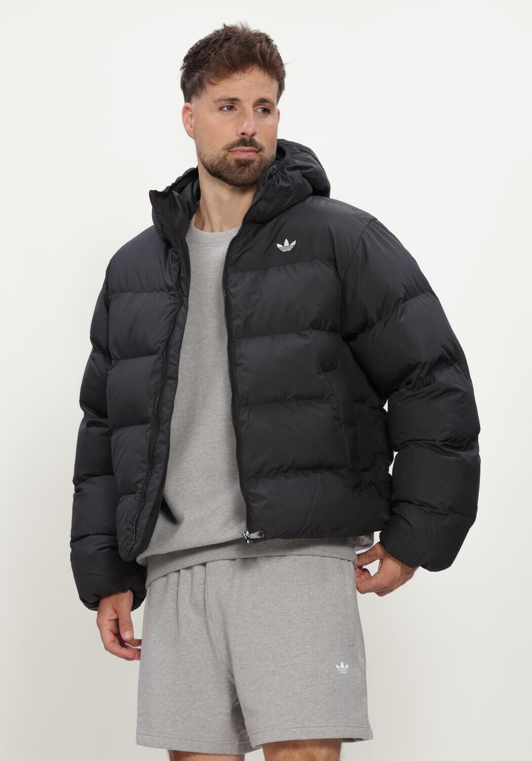 Zwarte ADIDAS Gewatteerde jas REGEN JKT - large