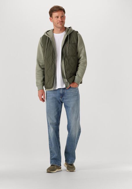 Groene TOMMY JEANS Vest TJM REG S FLAG ZIP THRU EXT - large