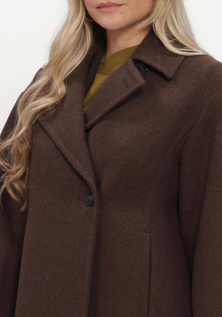 SELECTED WOMEN Manteau SLWVALERIE WOOL BLEND COAT en marron - large