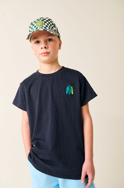 Blauwe TUMBLE 'N DRY T-shirt OCEAN BAY - large