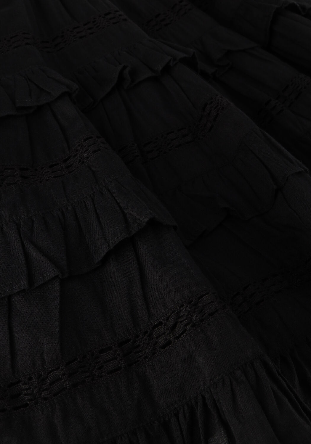 Zwarte NOTRE-V Mini jurk VOILE DRESS - large