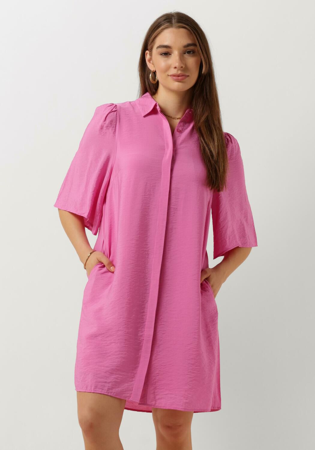 Roze blouse jurk new arrivals