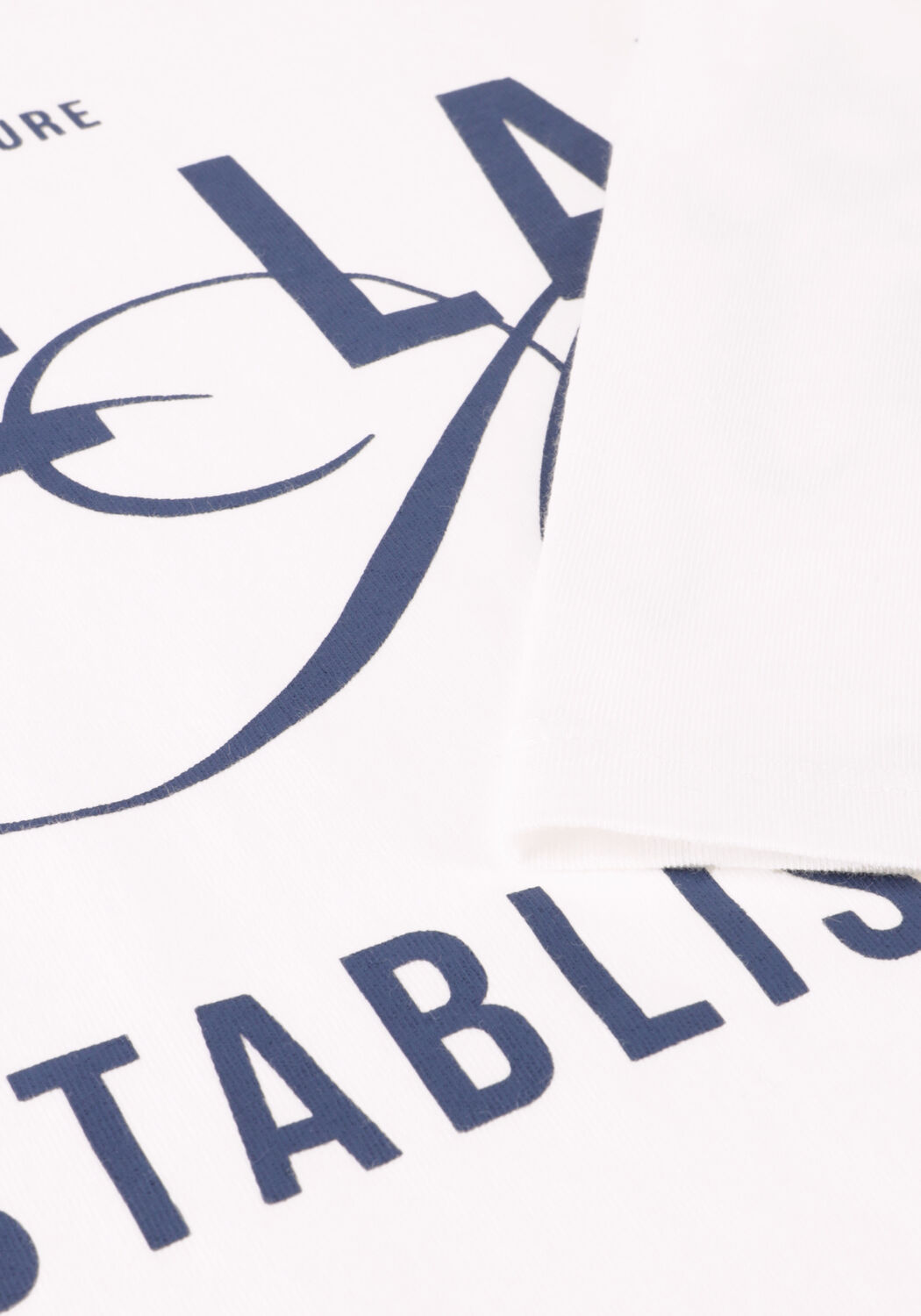 ALIX THE LABEL T-shirt LADIES KNITTED THE LABEL T-SHIRT en blanc - large