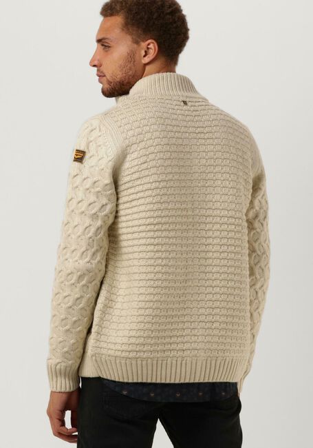 PME LEGEND Gilet ZIP JACKET HEAVY KNIT MIXED YARN Blanc - large