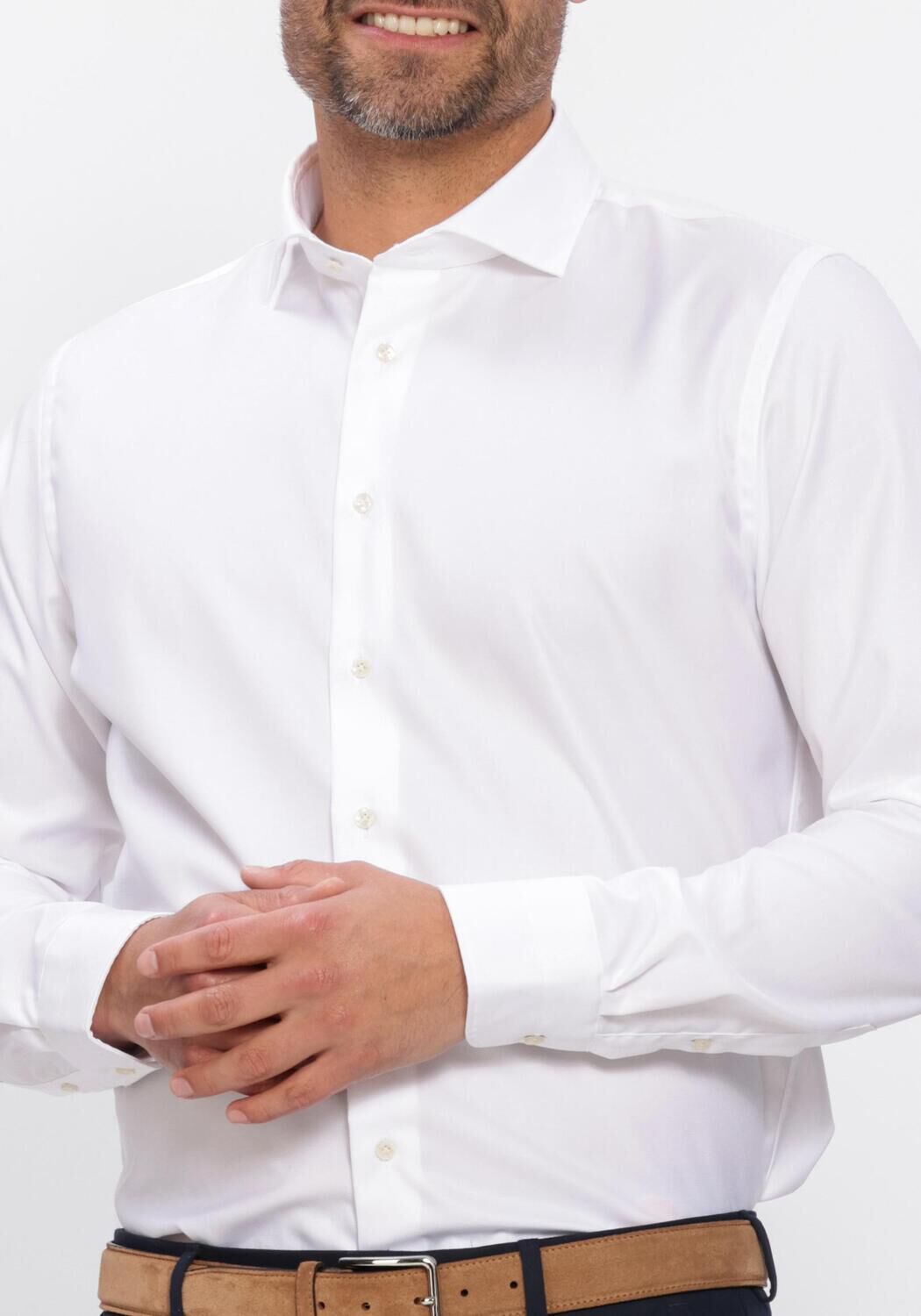 PROFUOMO T-shirt SHIRT CUTAWAY SF en blanc - large