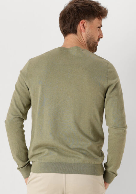 Khaki SELECTED MEN Trui SLHBERG CREW NECK NOOS - large