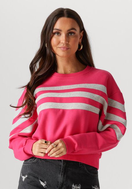 ALIX THE LABEL Chandail LADIES KNITTED CROPPED SWEATER en rose - large