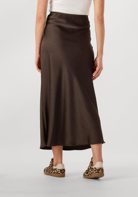 NEO NOIR Jupe maxi VICKY HEAVY SATEEN SKIRT en marron - large