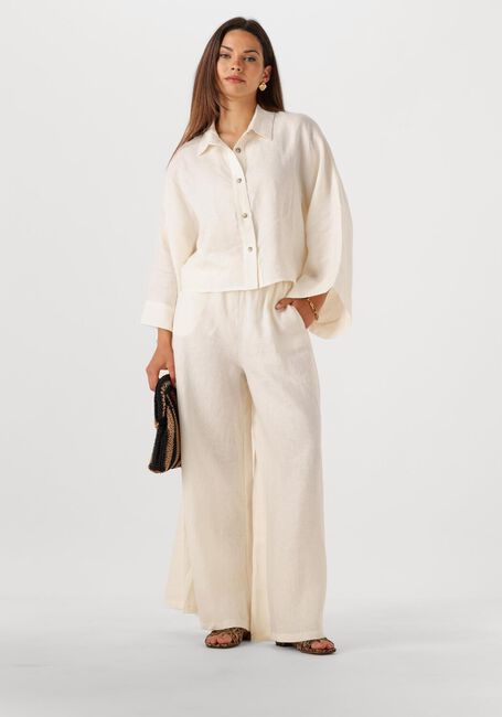 GREEK ARCHAIC KORI Pantalon large 110131 en blanc - large