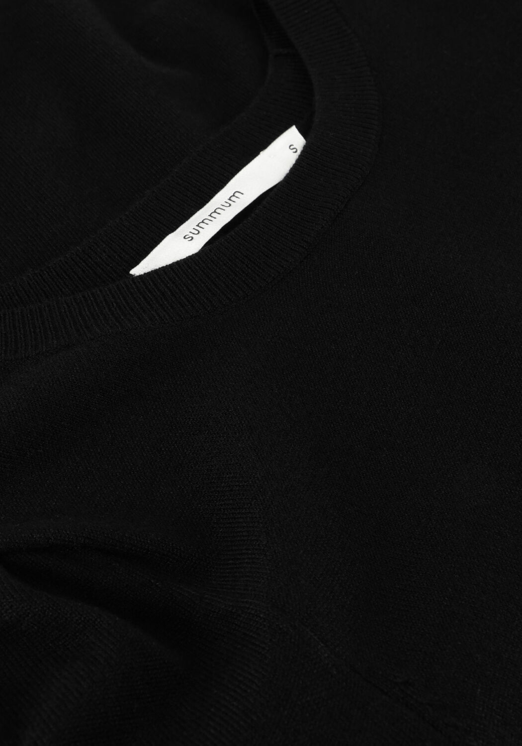 Zwarte SUMMUM Top SHORT SLEEVE SWEATER - large