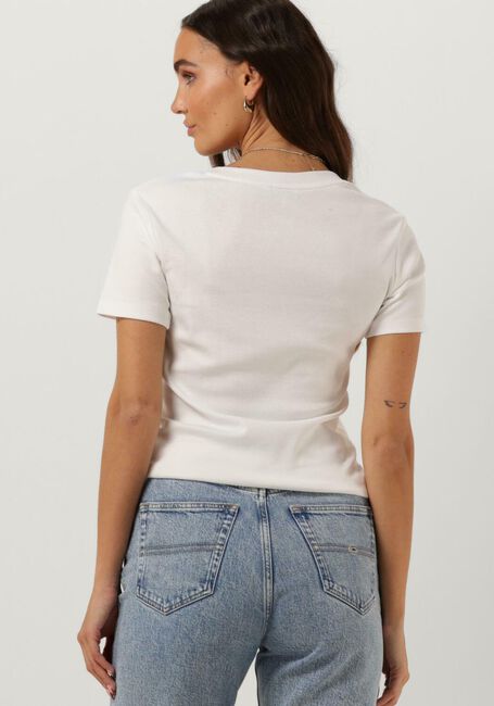 TOMMY HILFIGER T-shirt NEW SLIM CODY V-NECK SS Écru - large