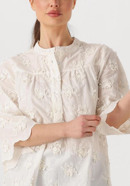Witte LOLLYS LAUNDRY  LOUISELL BLOUSE SS - large