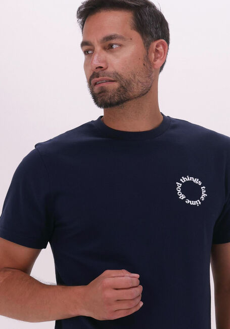 FORÉT T-shirt SPIN Bleu foncé - large