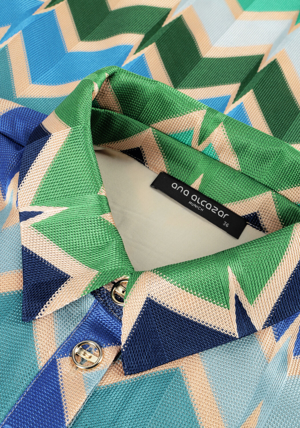 ANA ALCAZAR Robe midi SHIRT MIDI DRESS en bleu - large