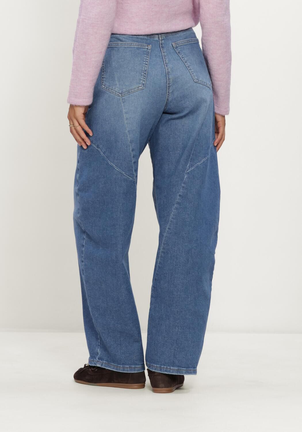 Blauwe MAC Wide jeans 0333L AUTH. COMFORT VINTAGE DENIM DAKOTA SEAM BARREL FIT - large