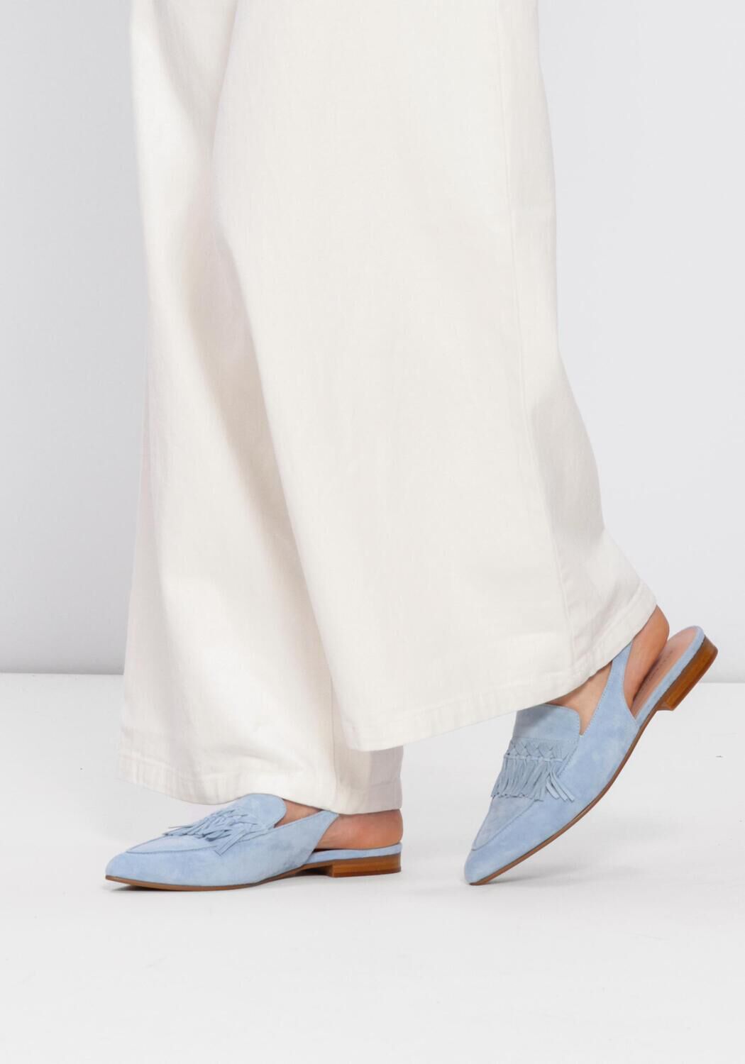 STEFANO LAURAN Slingbacks E2575 en bleu - large