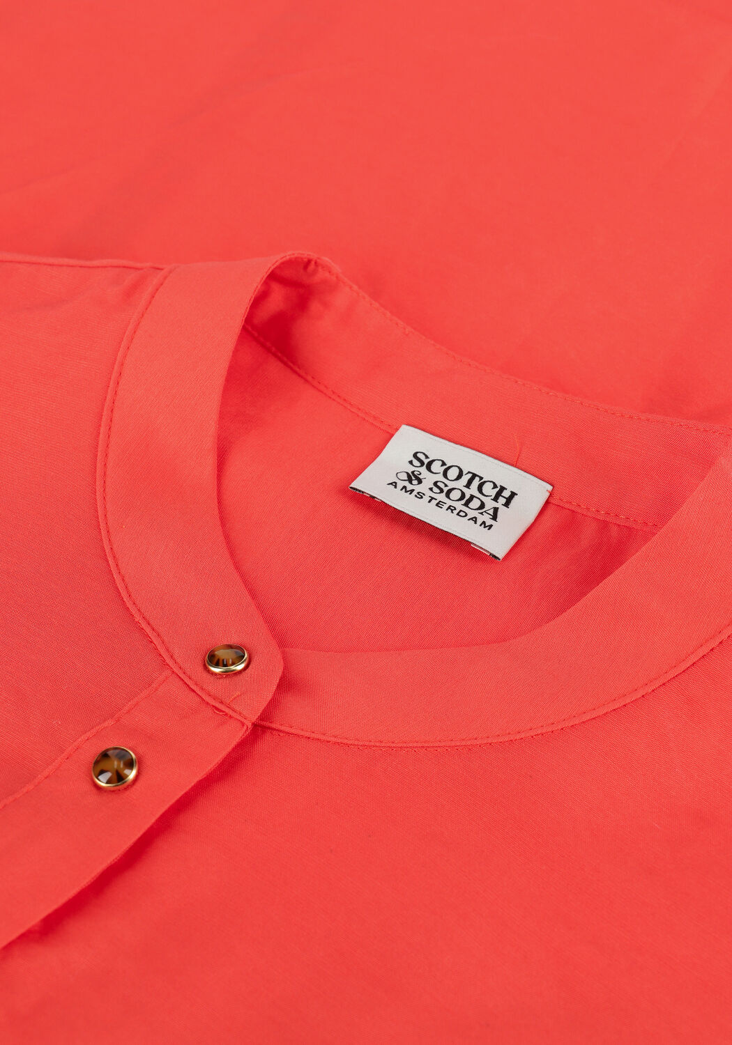 Oranje SCOTCH & SODA  GATHERED YOKE ECOVERO BLEND TO - large