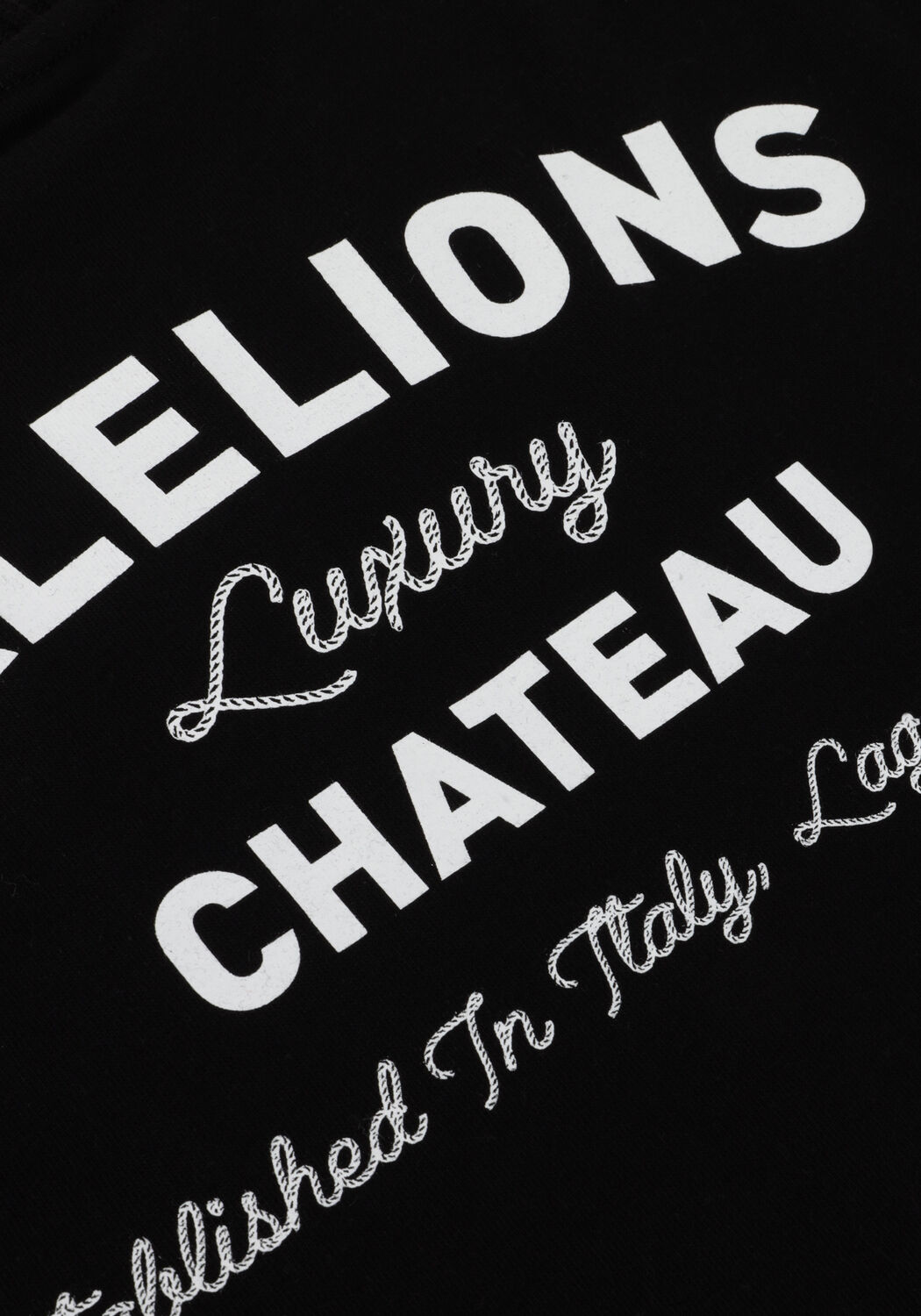 MALELIONS T-shirt RELAXED KNITTED COLLAR T-SHIRT en noir - large