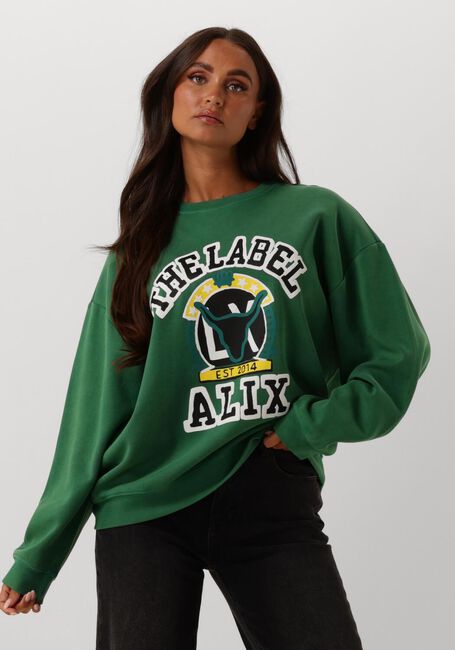 ALIX THE LABEL Chandail LADIES KNITTED VINTAGE SWEATER en vert - large