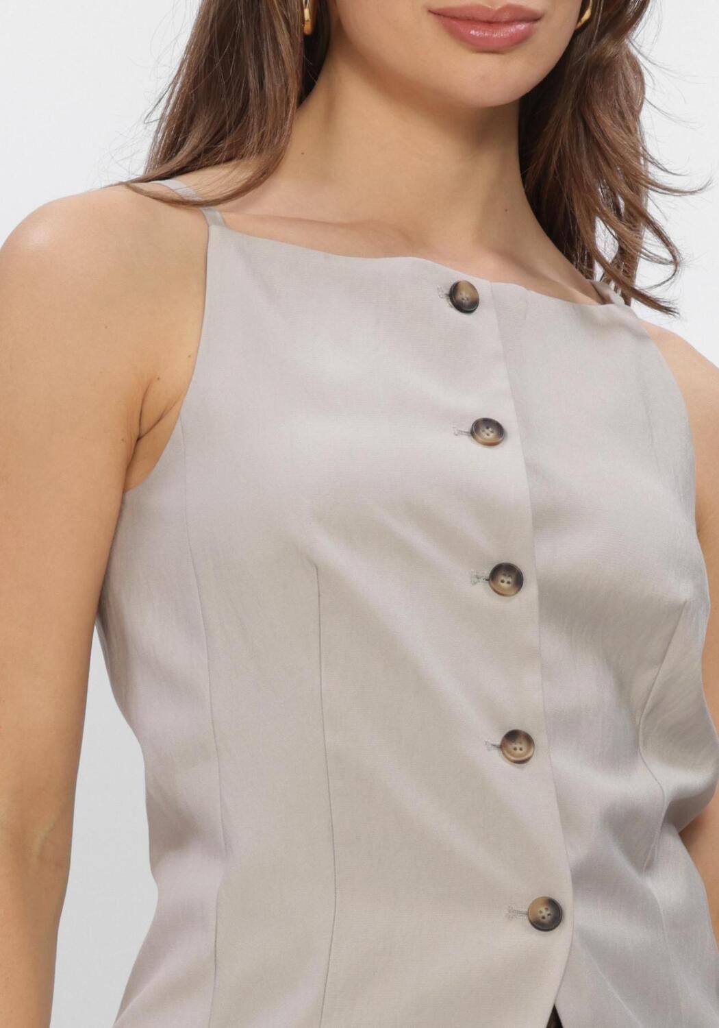 Grijze WITHBLACK Tops & T-shirts WBLMARITSA WAISTCOAT - large