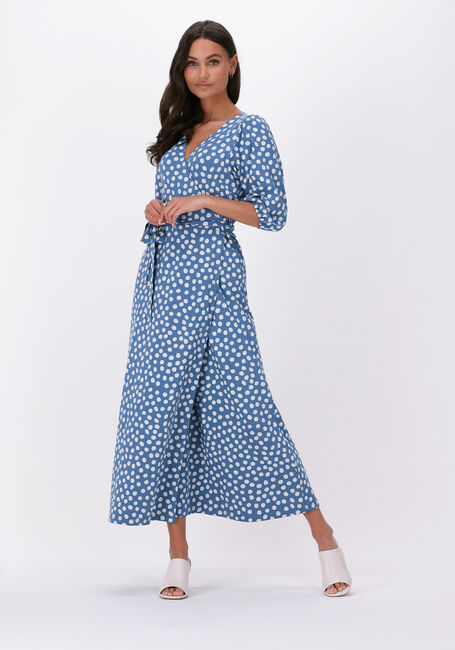 Blauwe JUFFROUW JANSEN Maxi jurk NADINE - large