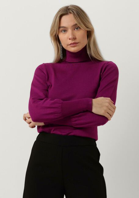 YDENCE Col roulé KNITTED TOP MEL en violet - large
