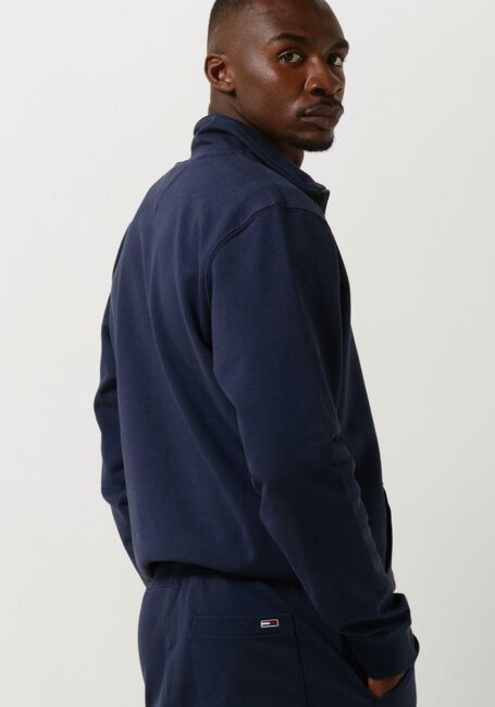 Donkerblauwe TOMMY JEANS Trui TJM REG SIGNATURE HALF ZIP - large