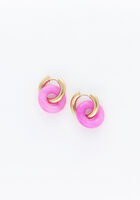 NOTRE-V OMSS23-030 Boucles d'oreilles en rose - medium
