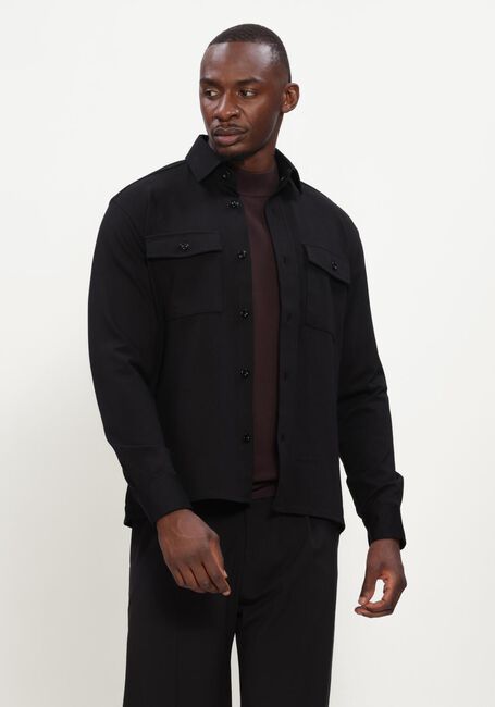 GENTI OVERSHIRT KNOOP Surchemises en noir - large