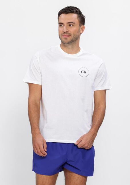 CALVIN KLEIN T-shirt 30S EU WHOLESALE JEANS GRAPHICS en blanc - large