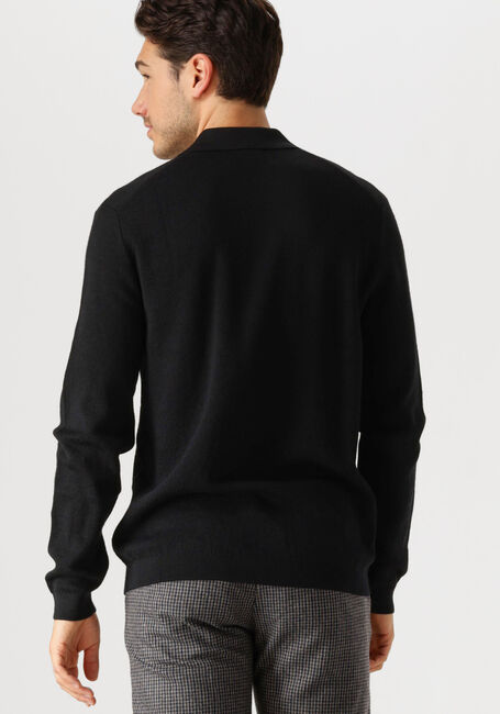 Zwarte SELECTED HOMME Truien/vesten LSHTRAY LS KNIT MERINO BUTTEN CARDIGAN - large