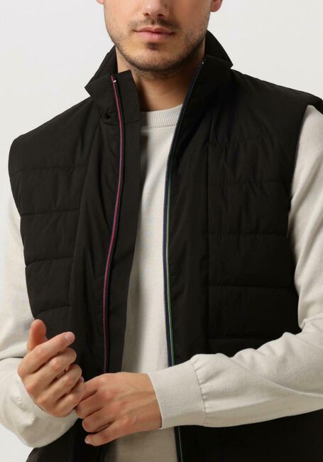 Zwarte PS PAUL SMITH Bodywarmer MENS REC WADDING MIXED MEDIA GILET - large