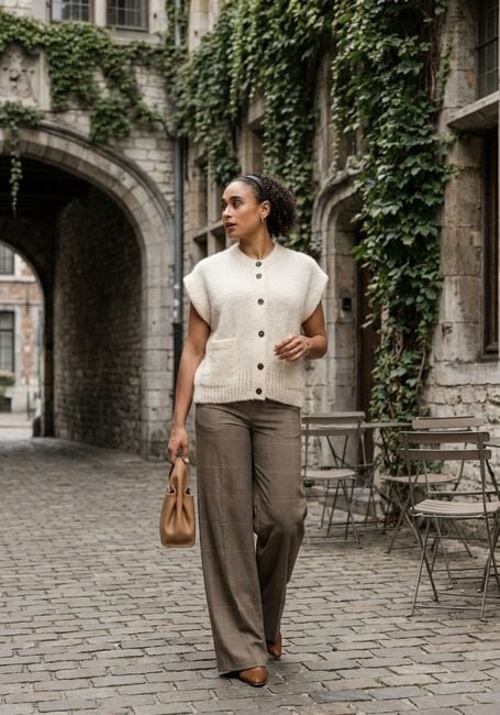 Creme KNIT-TED Vest BESSY - large