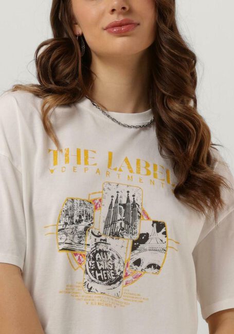 ALIX THE LABEL T-shirt LADIES KNITTED THE LABEL T-SHIRT en blanc - large