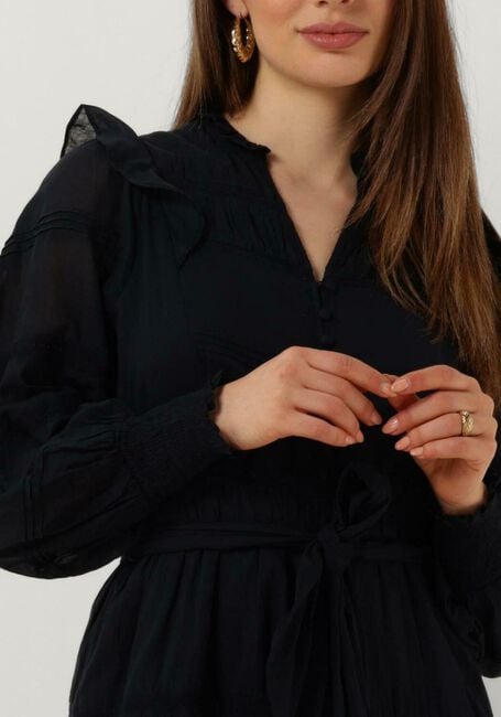 Donkerblauwe NEO NOIR Mini jurk SALLI S VOILE DRESS - large