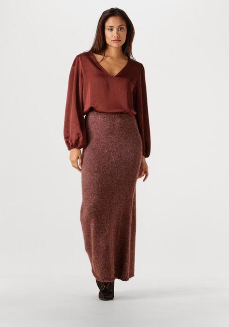 Bruine YDENCE Midirok KNITTED SKIRT EVELINE - large