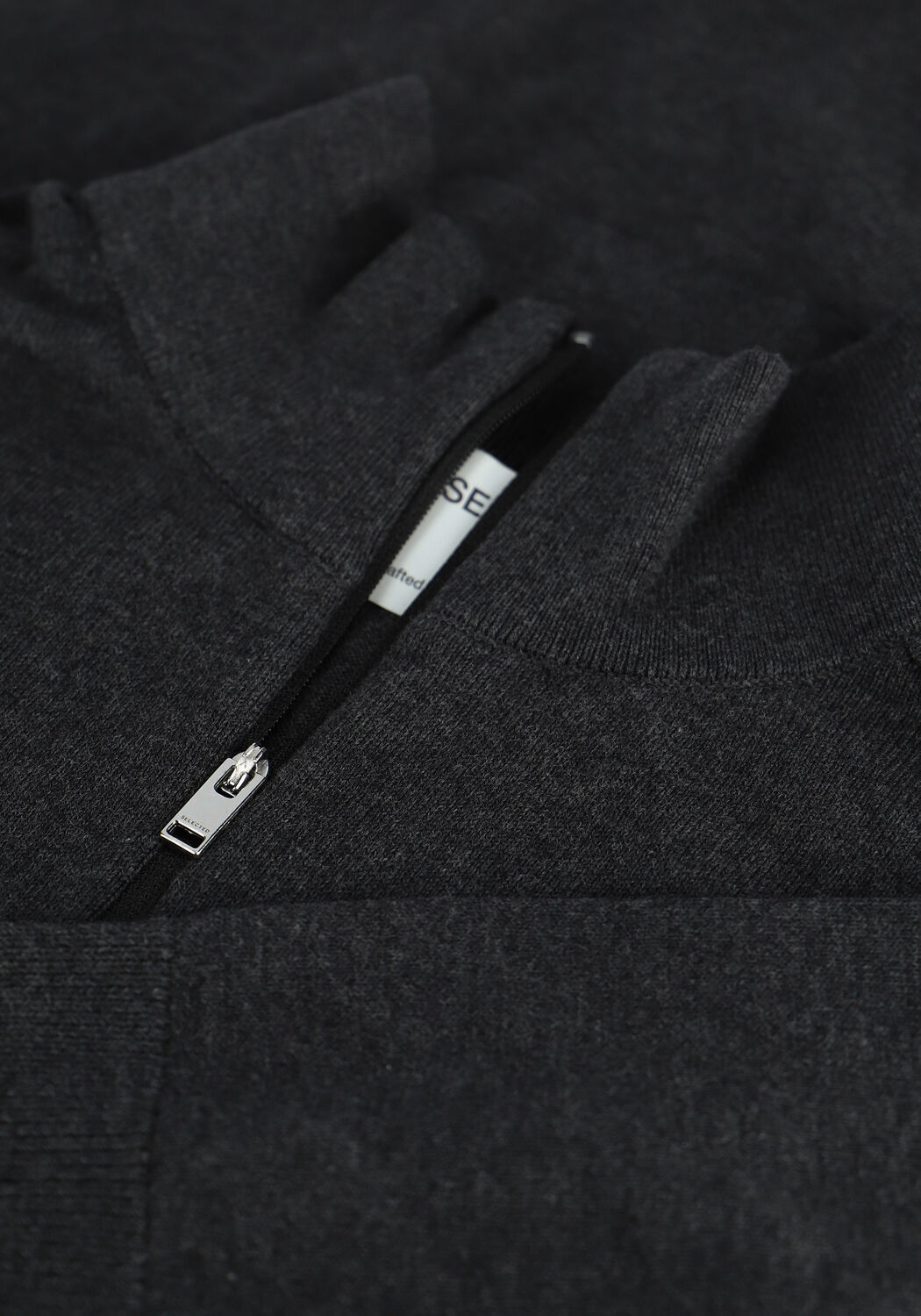 SELECTED MEN Pull SLHBERG HALF ZIP CARDIGAN NOOS en gris - large