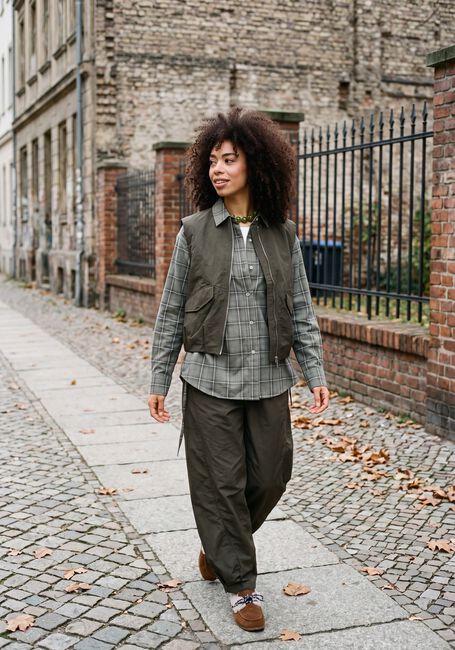 Donkergroene CATWALK JUNKIE Wijde broek BARREL SHAPED TROUSERS - large
